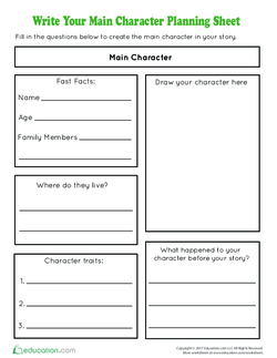 Write Your Main Character